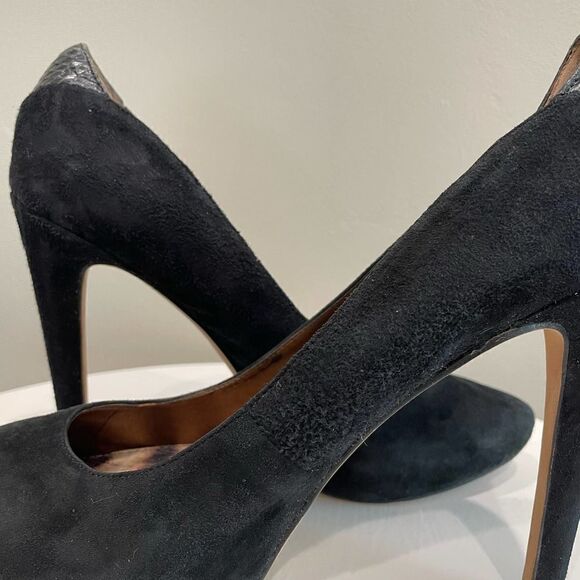 Sam Edelman Yasmine Black Suede Heels - Size: 7.5 - Picture 12 of 14
